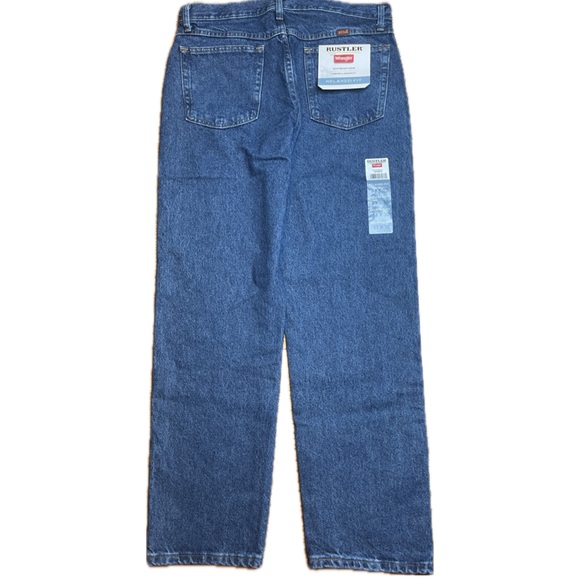Rustler From Wrangler - Men’s Relaxed Fit Blue Jeans - Size 33x30 - NWT - Picture 2 of 4